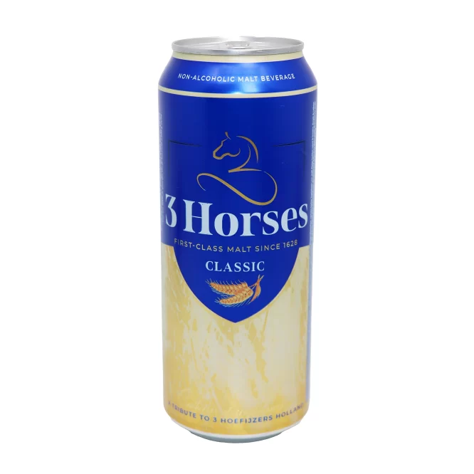 3 HORSES CLASSIC SOFT DRINK CAN 500 ML