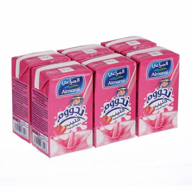 ALMARAI NIJOOM STRAWBERRY FLAVOURED MILK 6×150ML