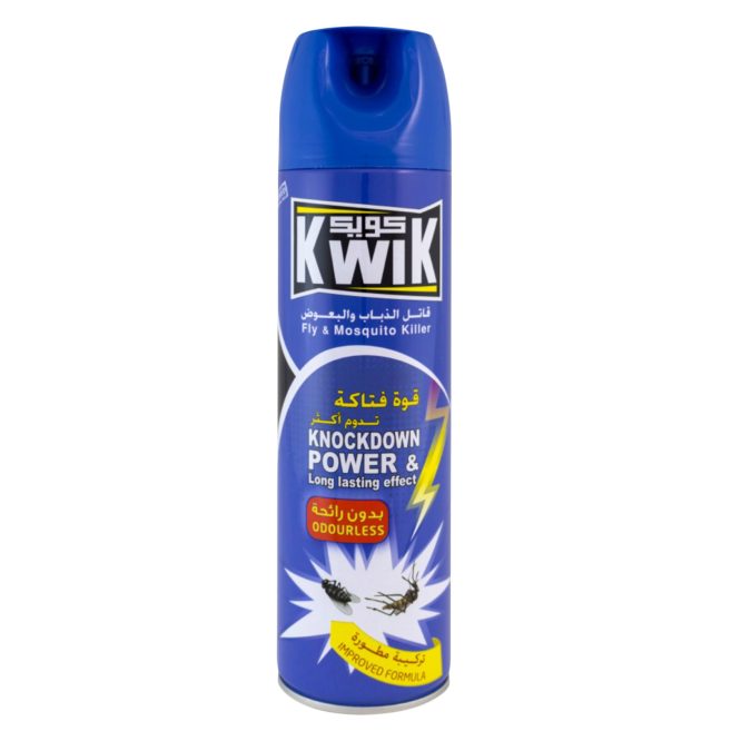 KWIK KNOCKDOWN POWER & LONG LASTING EFFECT  INSECT KILLER 2×400ML BLUE  SPECIAL OFFER