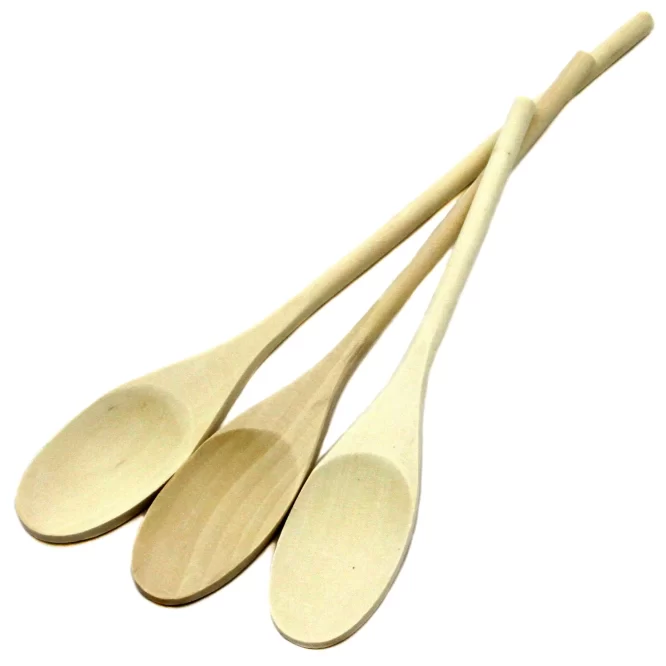 WOODEN TABELWARE SPOONS 3 PIECES