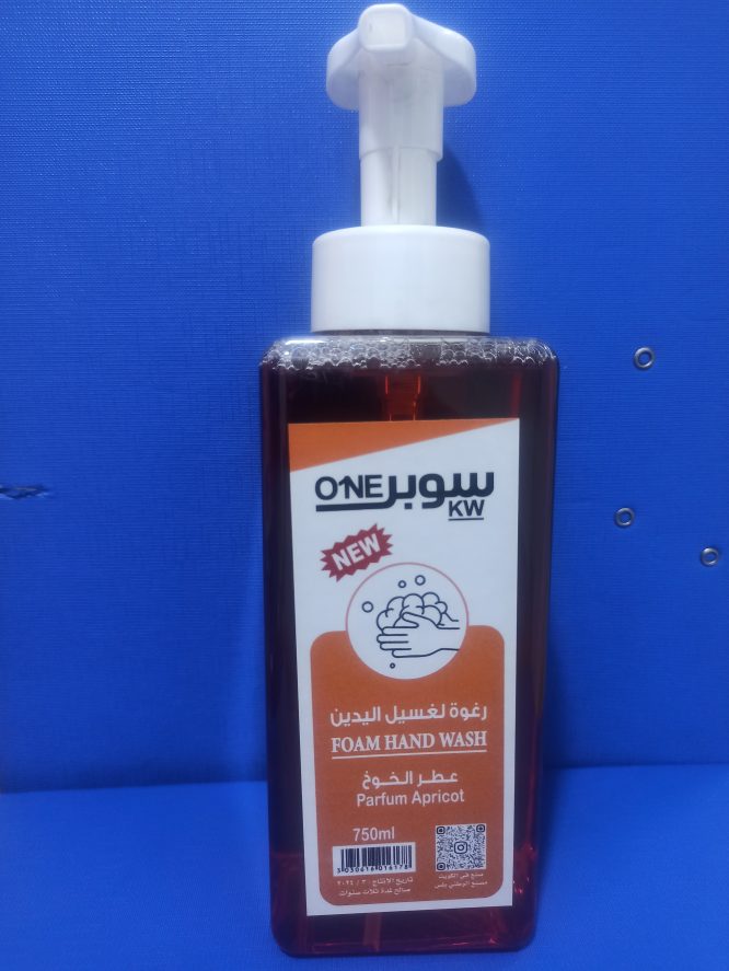 SUPER ONE FOAM HAND WASH APRICOT 750ML