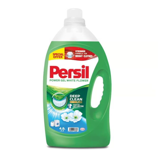 PERSIL POWER GEL WHITE FLOWER LAUNDRY DETERGENT 4.8L