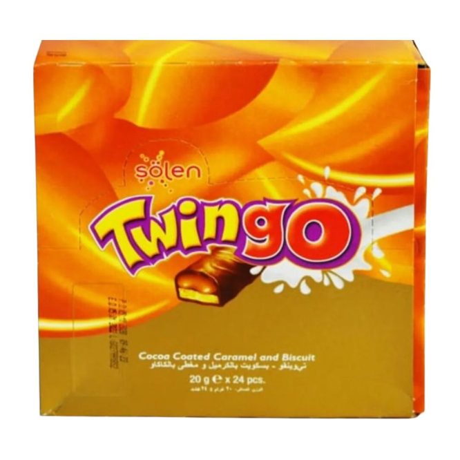 SOLEN TWINGO COCOA CARAMEL & BISCUIT 20G 24 PCS